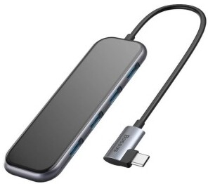 Baseus Multi-functional HUB Type-C to 4xUSB3.0 + PD (Deep Gray)
